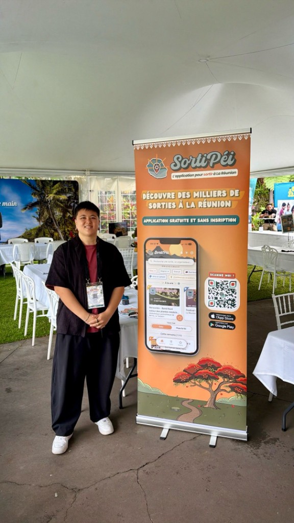 Stand SortiPéi à la 5ᵉ édition de DSR PROS au Domaine des Mille Cocos